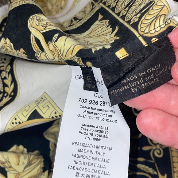 SOLD Mens authentic versace dress shirt - Picture 7 of 7